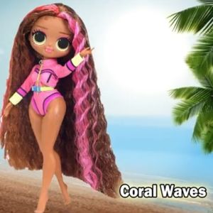 L.O.L Surprise! O.M.G. Swim Doll's Coral Waves Pink Dress 9‎ Inches
